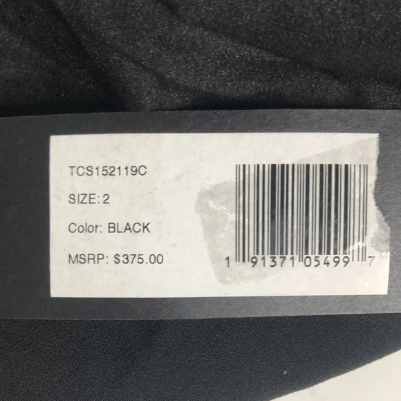 HALSTON Evening Collection Black Dress - Picture 6 of 8